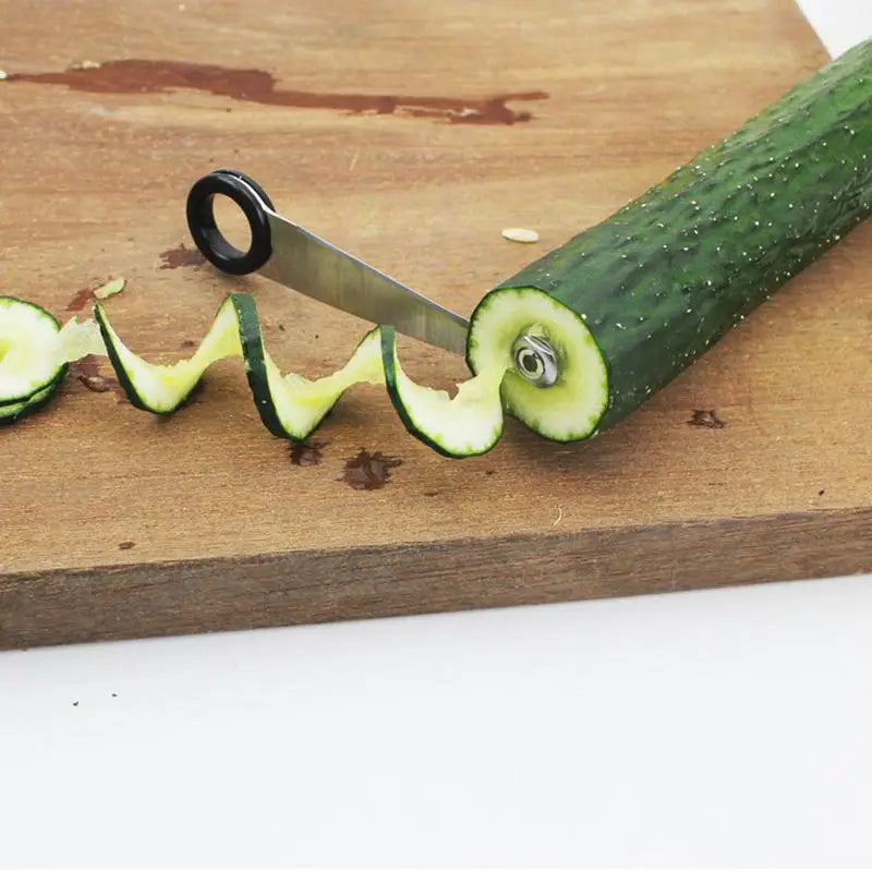 Spiral Slicer Twister Blade Cucumber Curler Salad Twister for Cutting Cucumber Rolls Carrot Home Kitchen Vegetable Cutter Tool