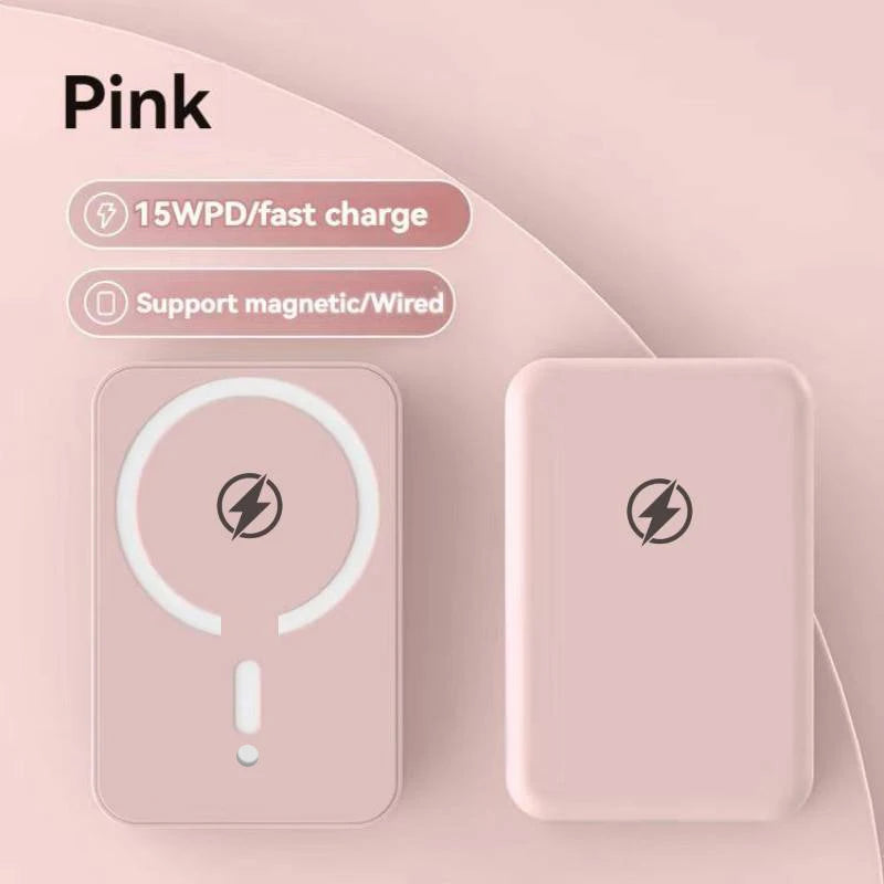 Magnetic Wireless Charger 10000mAh: 15W PD Fast Charging Power Bank for iPhone 16/17、15/14/13/12 Series