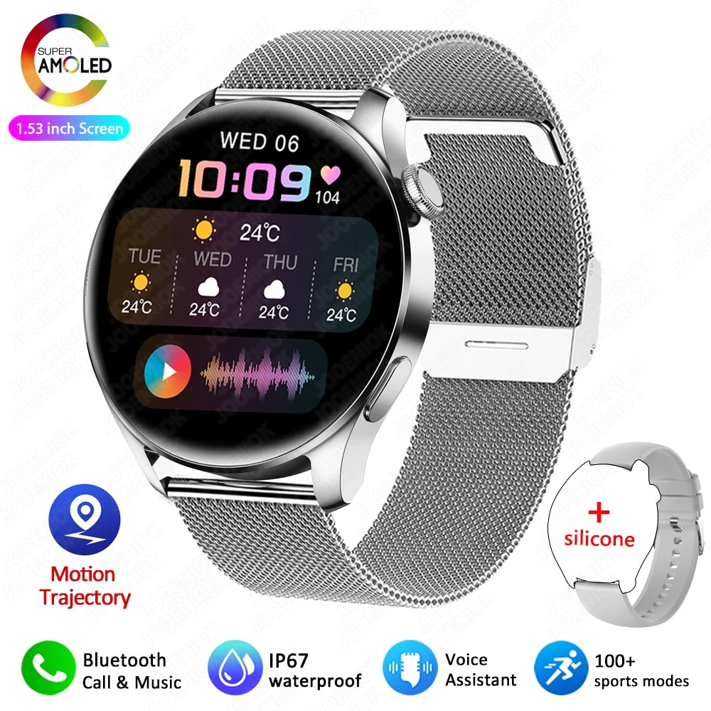 2026 New Smart Watch Men Full Touch Screen Heart Rate Health Monitor Sports Watches Bluetooth Call Smartwatch Man