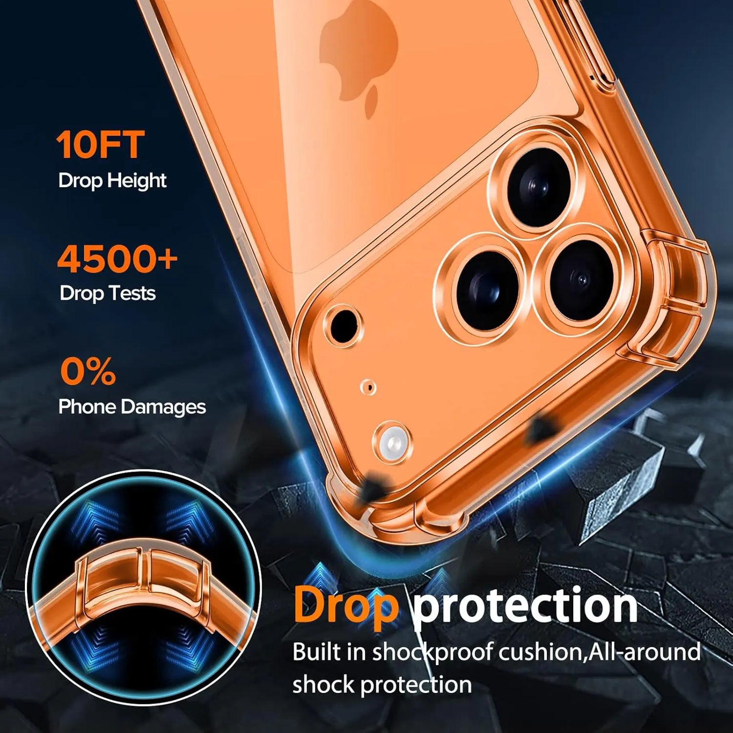 Shockproof Soft Corners Clear Phone Case For iPhone 17 Air 16 14 12 13 Mini 11 15 Pro Max XR XS X 7 8 Plus Protector Back Cover