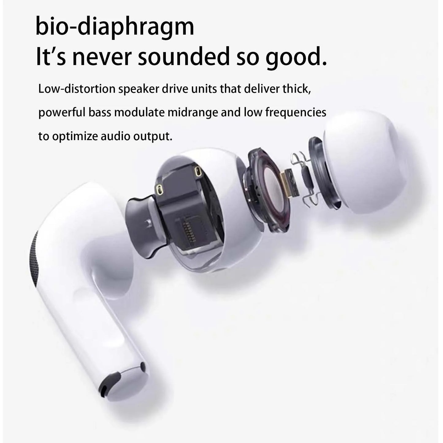 Pro Bluetooth Wireless Headphones, ANC pods with USB-C Charging, Up to 2x Active Noise Cancellation Bluetooth Headphones, Touch