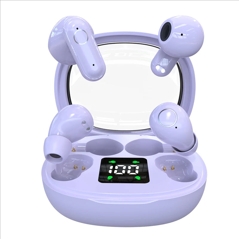 2026 New Design True Wireless In-Ear And Clip-On TWS Couples Fasion Daul Headset Mini Couples Earbuds Gaming TWS Earphones