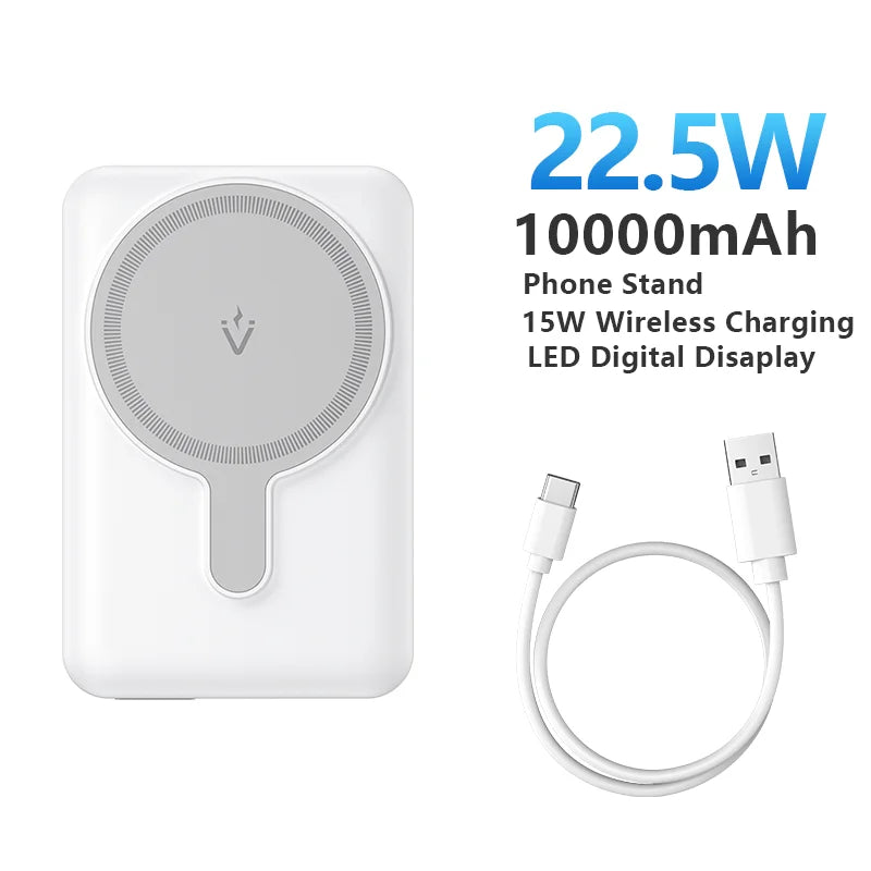Vention 10000mAh Power Bank Magnetic Portable PD 22.5W Wireless Fast Charging Mini PowerBank for iPhone 15 Pro Max 14 13 12