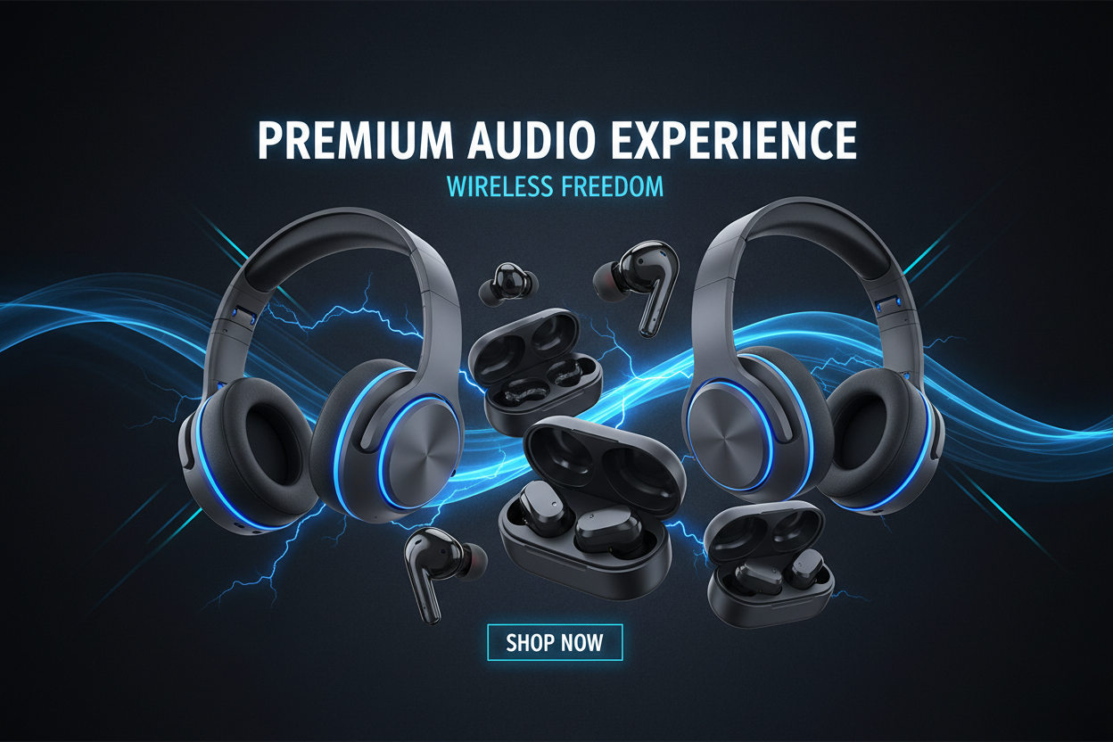 Wireless Earbuds & Headphones