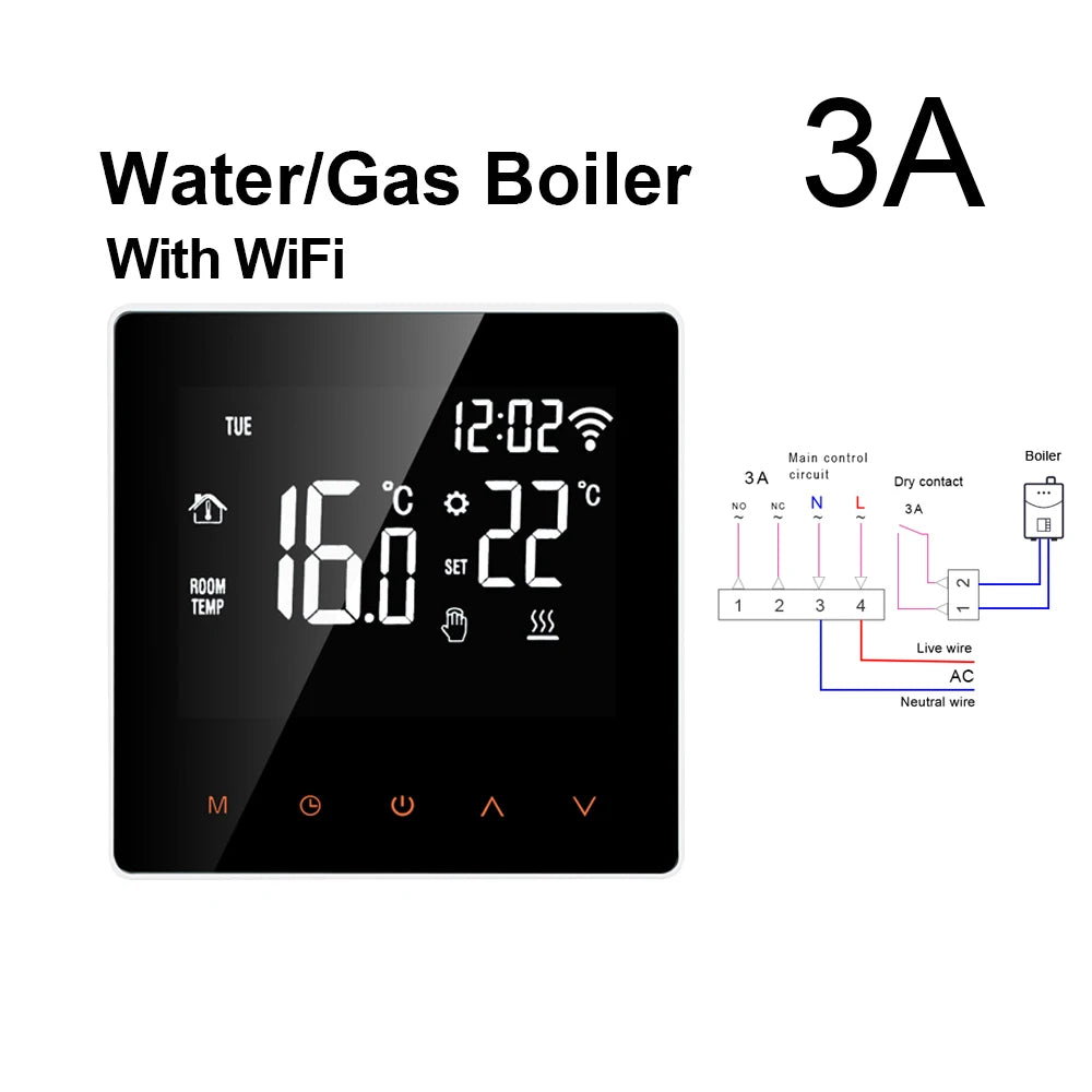 AVATTO WiFi Smart Thermostat Electric Heating Water Gas Boiler Temperature Remote Controller Work with Tuya,Alexa,Google Home