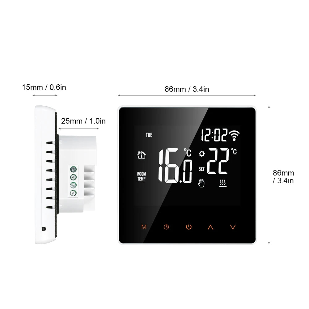 AVATTO WiFi Smart Thermostat Electric Heating Water Gas Boiler Temperature Remote Controller Work with Tuya,Alexa,Google Home