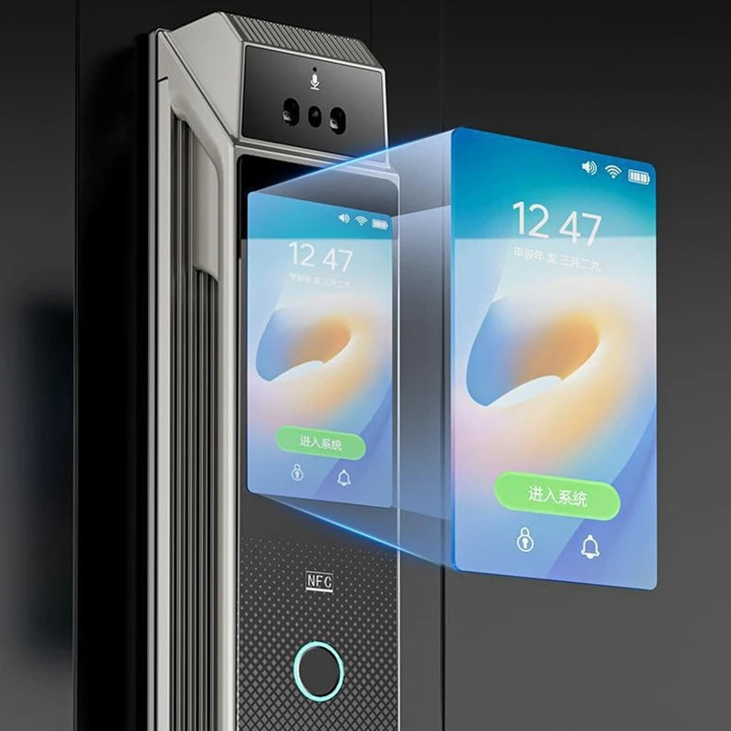 Q6 3D Face Recognition Smart Door Lock Fingerprint WIFI APP Remote Control Home Security Gate Electronic Lock