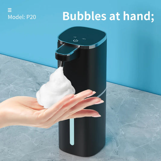 400ML Light Display Wall-Mounted Or Desktop 4-Levels Adjustable Induction Infrared Electric Automatic Smart Sense Soap Dispenser