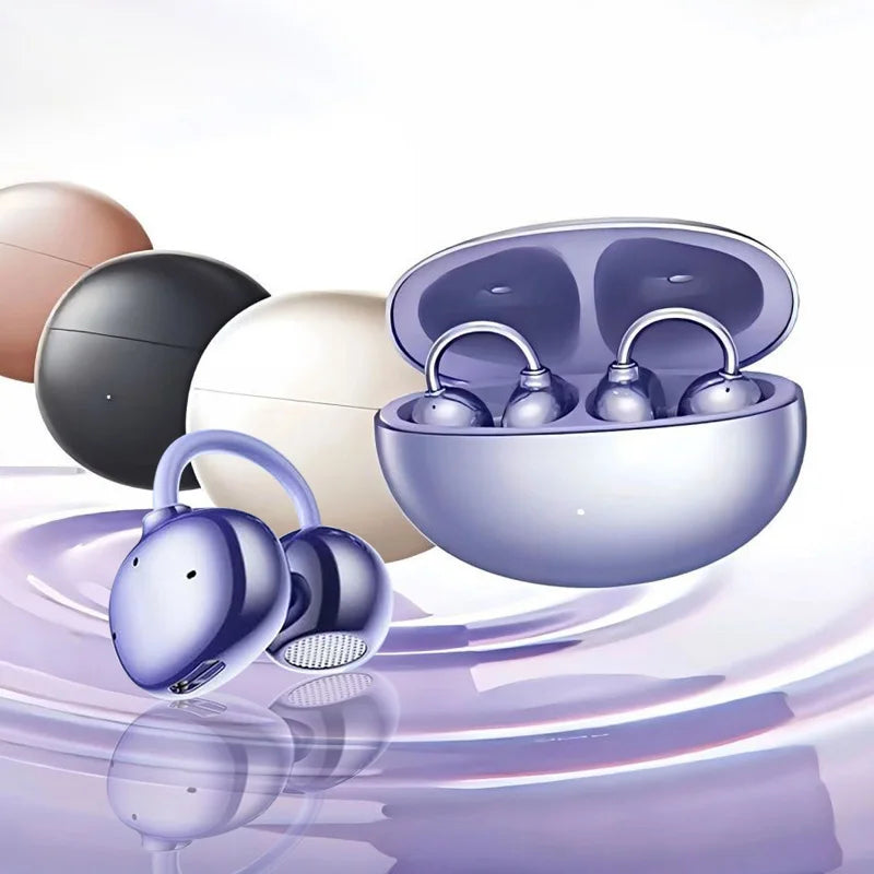 KAMYU Open Wireless Earphones Ultimate Sound Effects Compatible with iOS Android 8 Hours Battery Life