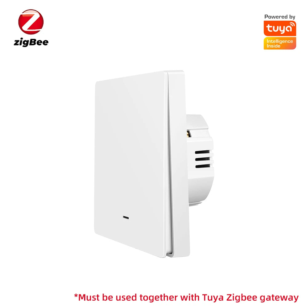 Tuya Smart Wall Light Switch Push Button Control No/With Neutral Wire APP Remote Timing  Support Alexa Google Home Yandex Alice