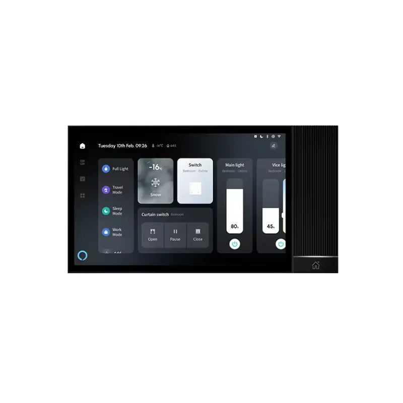 TUYA smart central control panel 8inch Scene mode Touch screen 2Relays Built-in IR remote control Bluetooths Zigbee Alexa Voice