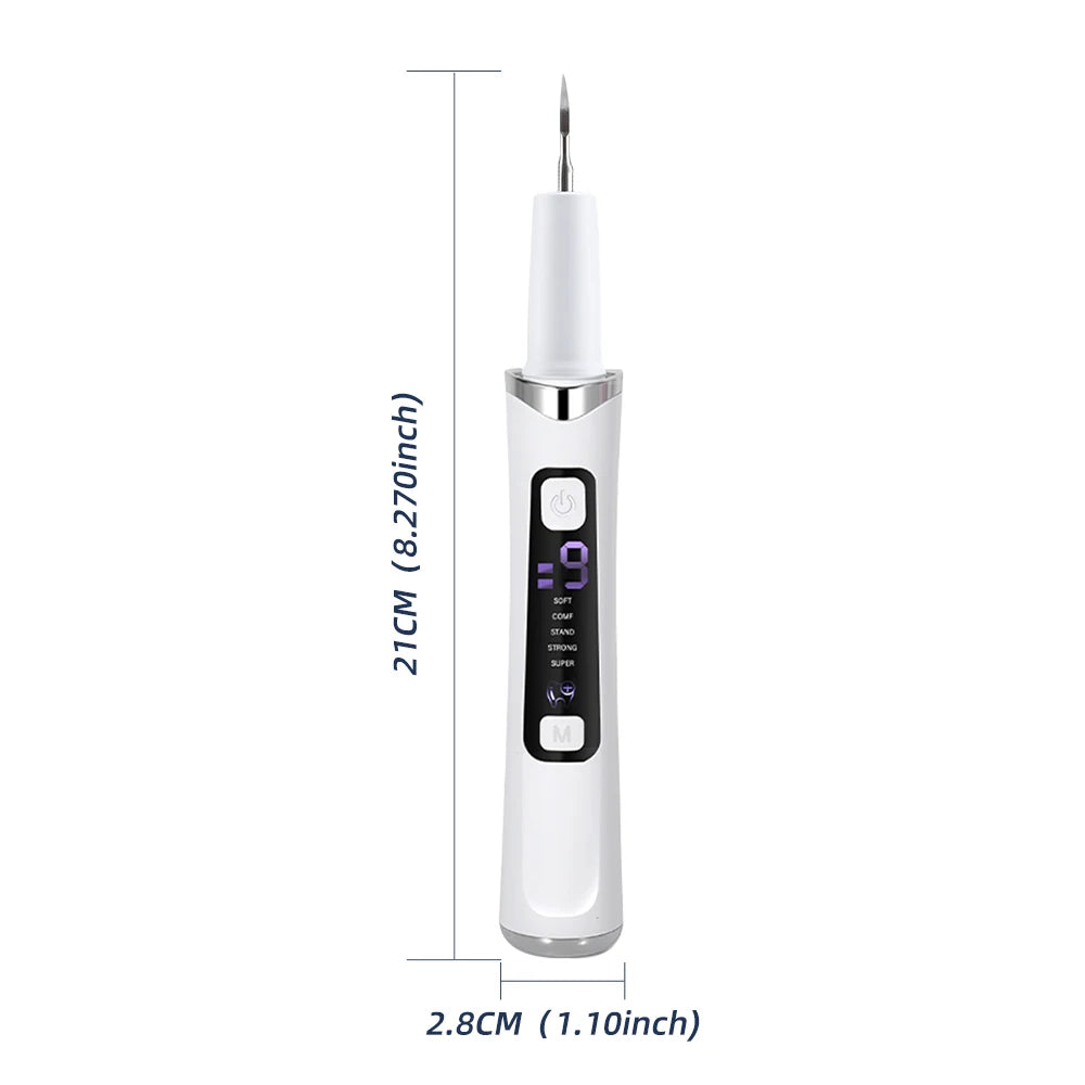 Electric Ultrasonic Dental Scaler with 5 Modes-Oral Tartar & Calculus Remover Teeth Whitening Tooth Stain Cleaner for Oral Care