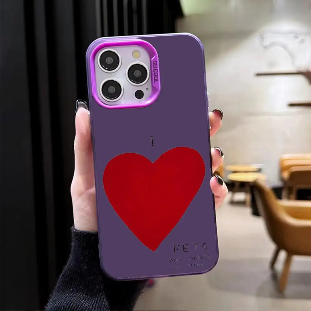 Artist D-David S-Shrigley Phone Case For iPhone 17 16 15 14 13 12 11 Pro Max Matte Laser Aurora Phone Case Shockproof Cover