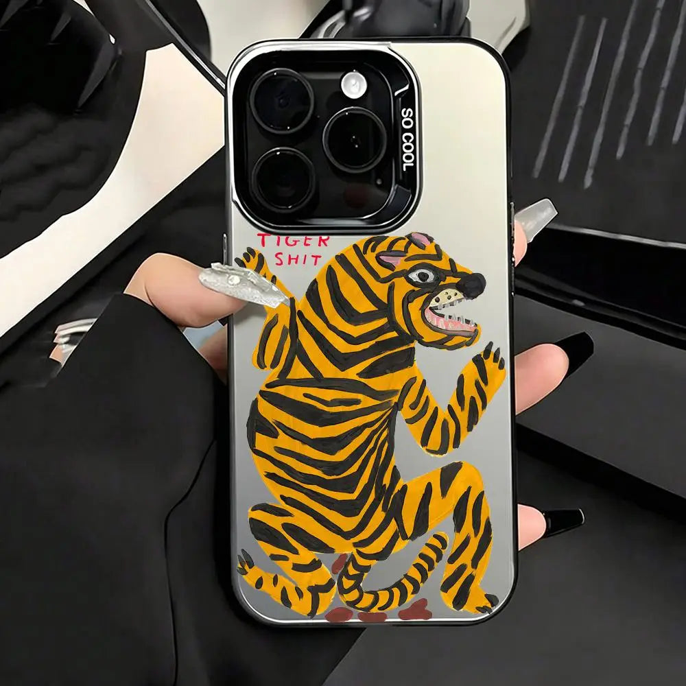 Artist D-David S-Shrigley Phone Case For iPhone 17 16 15 14 13 12 11 Pro Max Matte Laser Aurora Phone Case Shockproof Cover