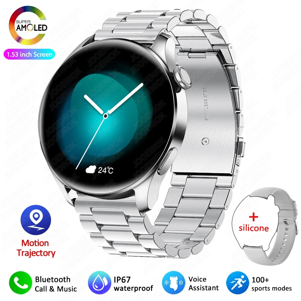 2026 New Smart Watch Men Full Touch Screen Heart Rate Health Monitor Sports Watches Bluetooth Call Smartwatch Man