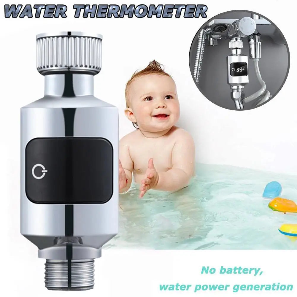 LED Digital Shower Temperature Display Water Thermometer Realtime Monitor Faucet Baby Care Smart Meter Bathroom Accessories