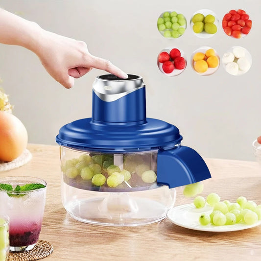 Automatic Electric Fruit Peeler - Multi-Purpose Peeling Machine for Grapes, Cherry Tomatoes, and Garlic, Smart Kitchen Appliance