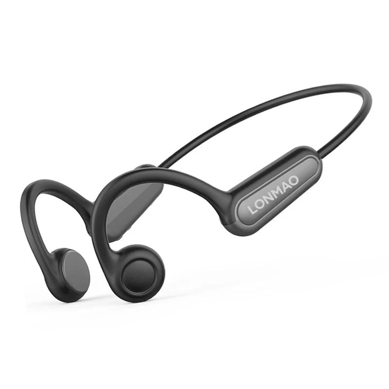 2025 True Bone Conduction Earphones Bluetooth 5.3 Sports Wireless Headphones Ear Hook Waterproof Headset for Running Driving