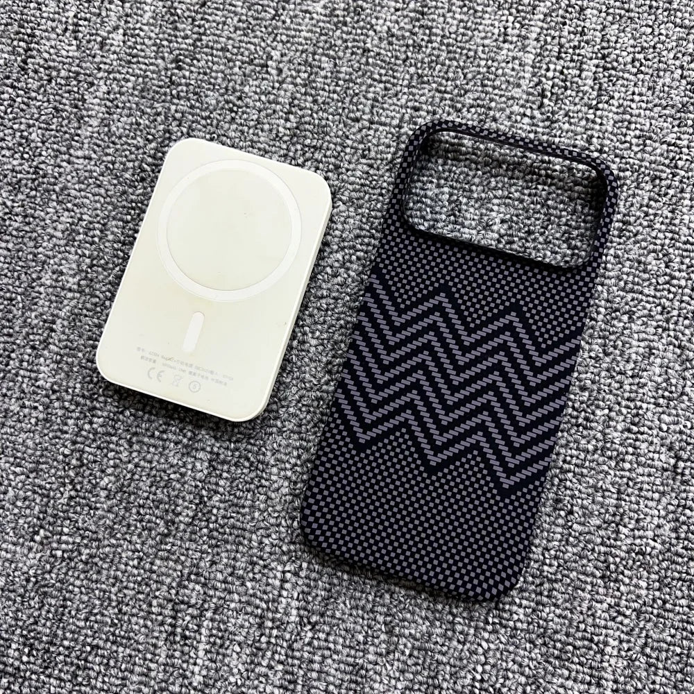 Ultra Slim Rugged Carbon Fibre Magnetic Case For iPhone 17 Air 16 15 14 13 12 Pro Max Plus Frameless Thin for Magsafe PC Cover