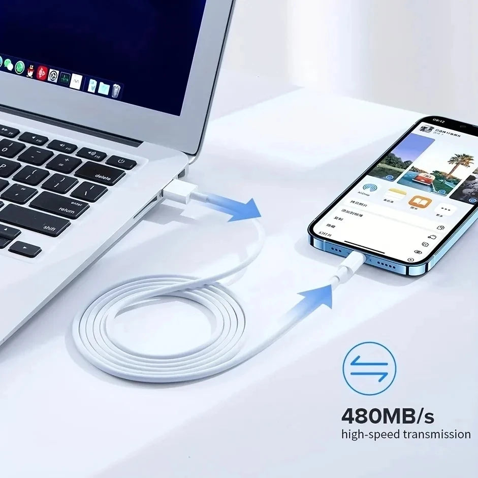 Fast Charge USB Cable for Apple iPhone 13 12 11 Pro 8 7 6S Plus XS Max XR SE Quick Charger Line Wire 0.2m 1m 1.5m 2m 3m 5m