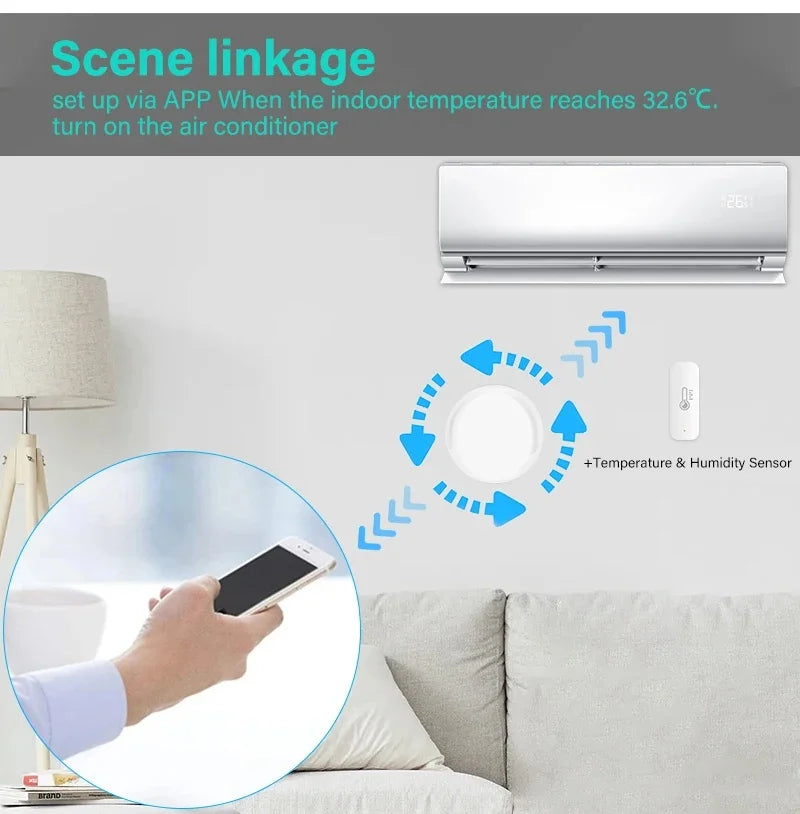 Tuya Smart WiFi IR Remote Universal for Smart Home Control for TV Air Conditioner Works with Alexa Google Home Yandex Alice