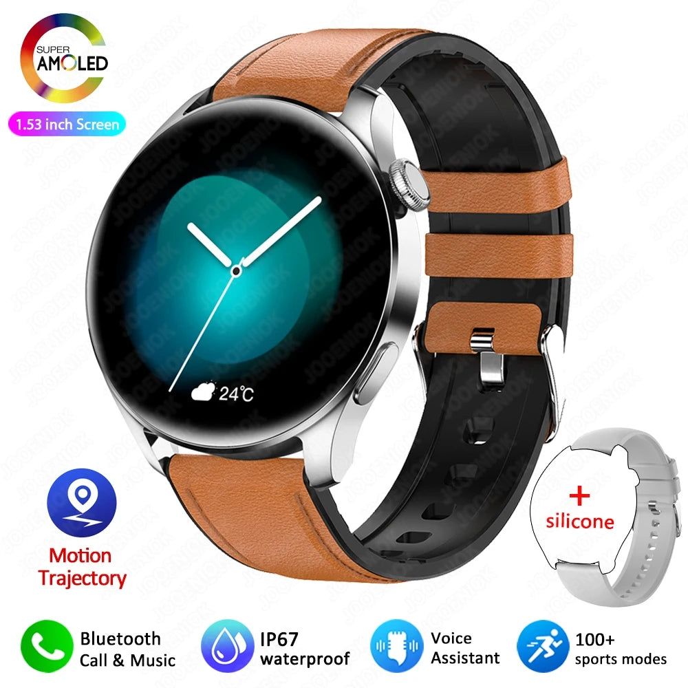 2026 New Smart Watch Men Full Touch Screen Heart Rate Health Monitor Sports Watches Bluetooth Call Smartwatch Man