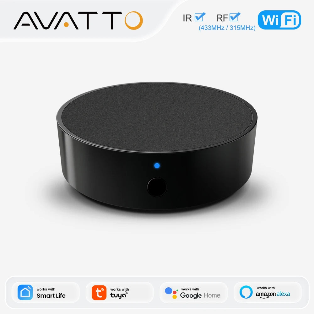 AVATTO Tuya WiFi Smart RF IR Remote Control ,universal remote controller Supports all household appliances and Alexa Google Home