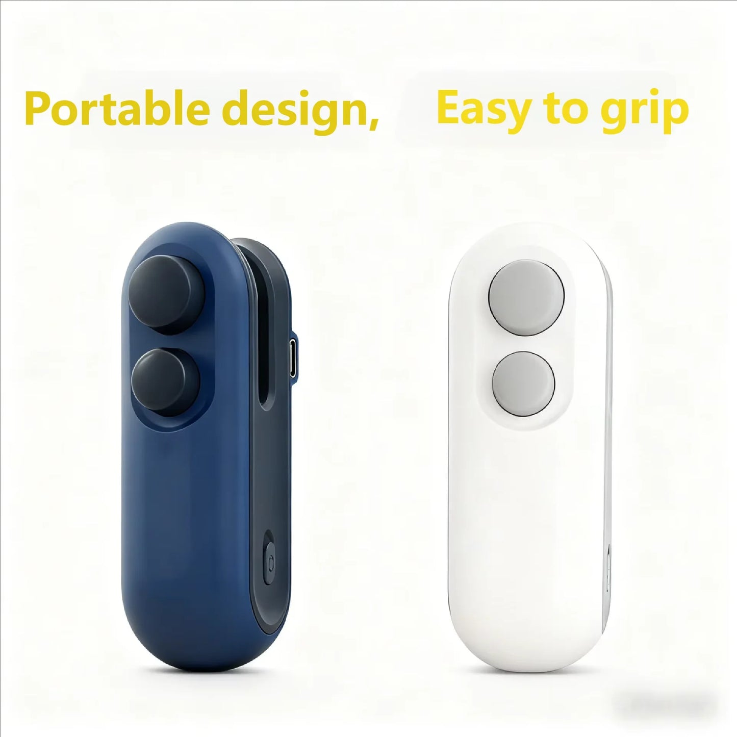 HOMEFISH Mini Handheld Heat Sealer USB Rechargeable Food Storage Bag Plastic Packaging Machine Clip Bag Portable Food Sealer