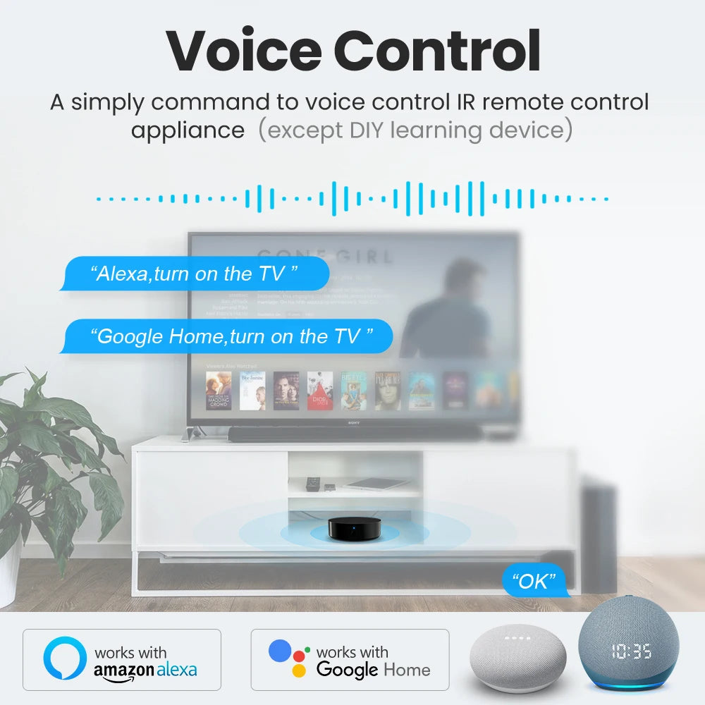 AVATTO Tuya WiFi Smart RF IR Remote Control ,universal remote controller Supports all household appliances and Alexa Google Home