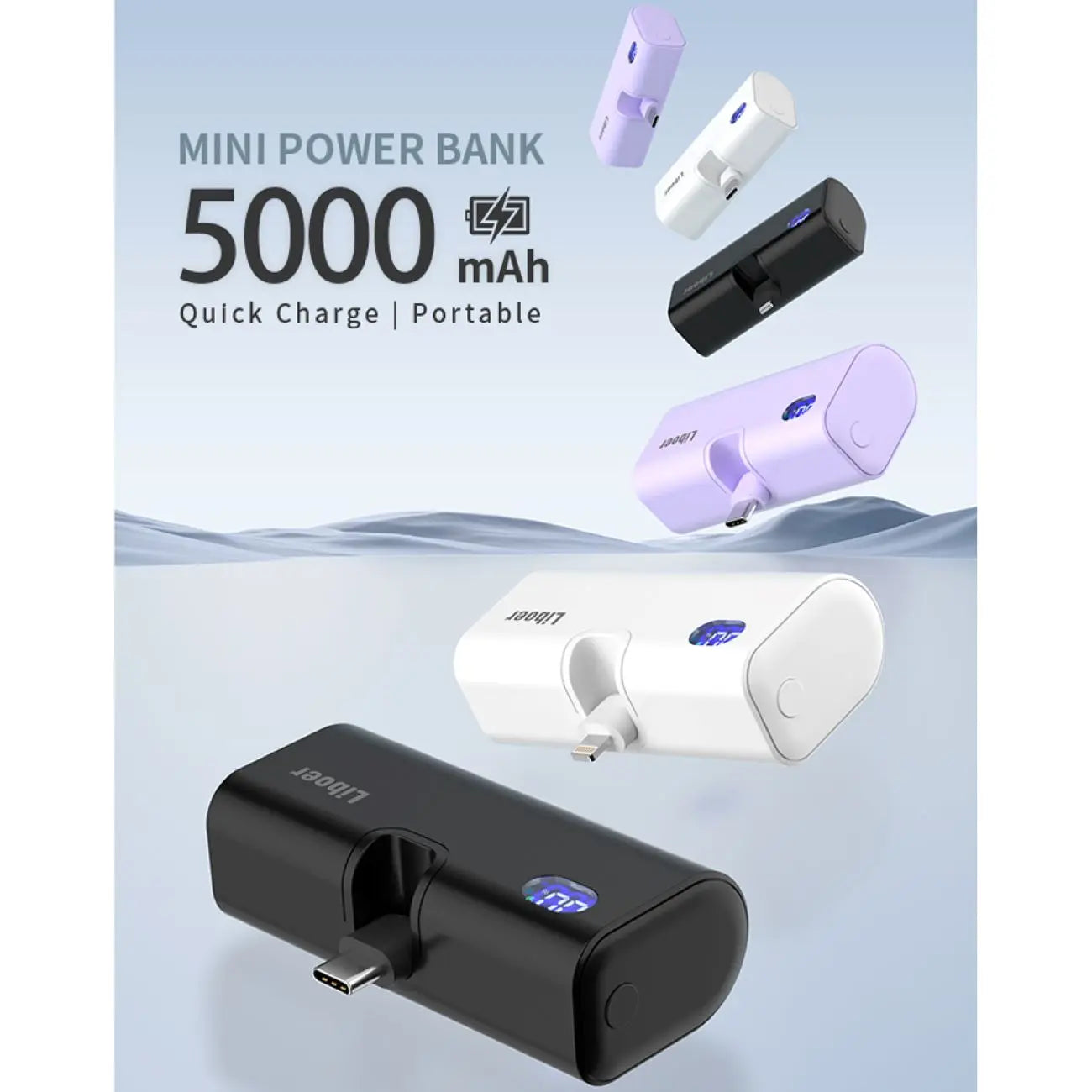 Portable Charger for Mobile Phone Fast Charging Mini Power Bank for Samsung Xiaomi OPPO Huawei iPhone