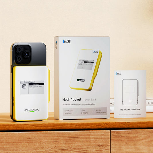 Heltec MeshPocket Qi2 Magnetic Power Bank Meshtastic Powered 5000/10000mah 15W Wireless Fast Charging Wireless iPhone Android