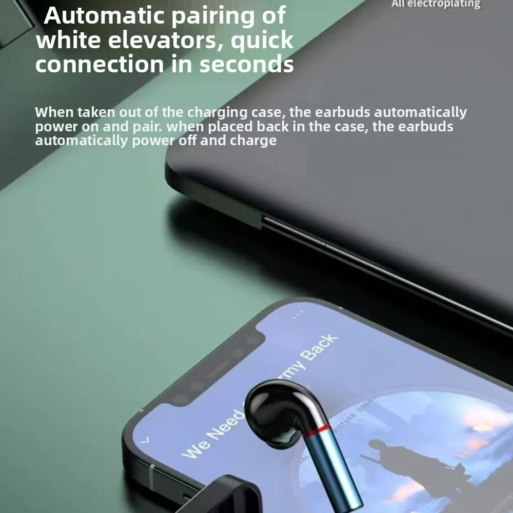 1 PC Bluetooth Earbuds Wireless High-Quality Sound Deep Bass Sports Noise-Canceling Earbuds, Universal for Mobile Phones