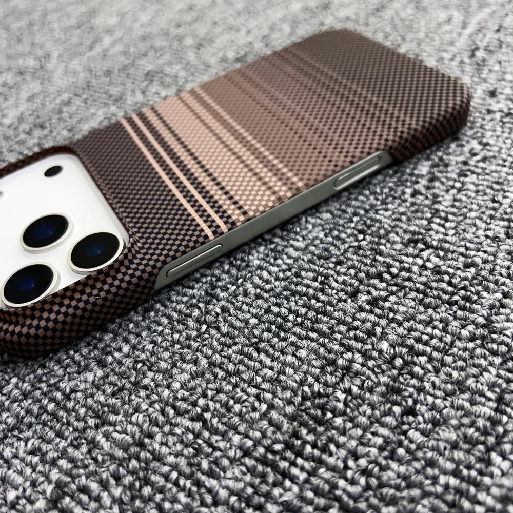 Ultra Slim Rugged Carbon Fibre Magnetic Case For iPhone 17 Air 16 15 14 13 12 Pro Max Plus Frameless Thin for Magsafe PC Cover