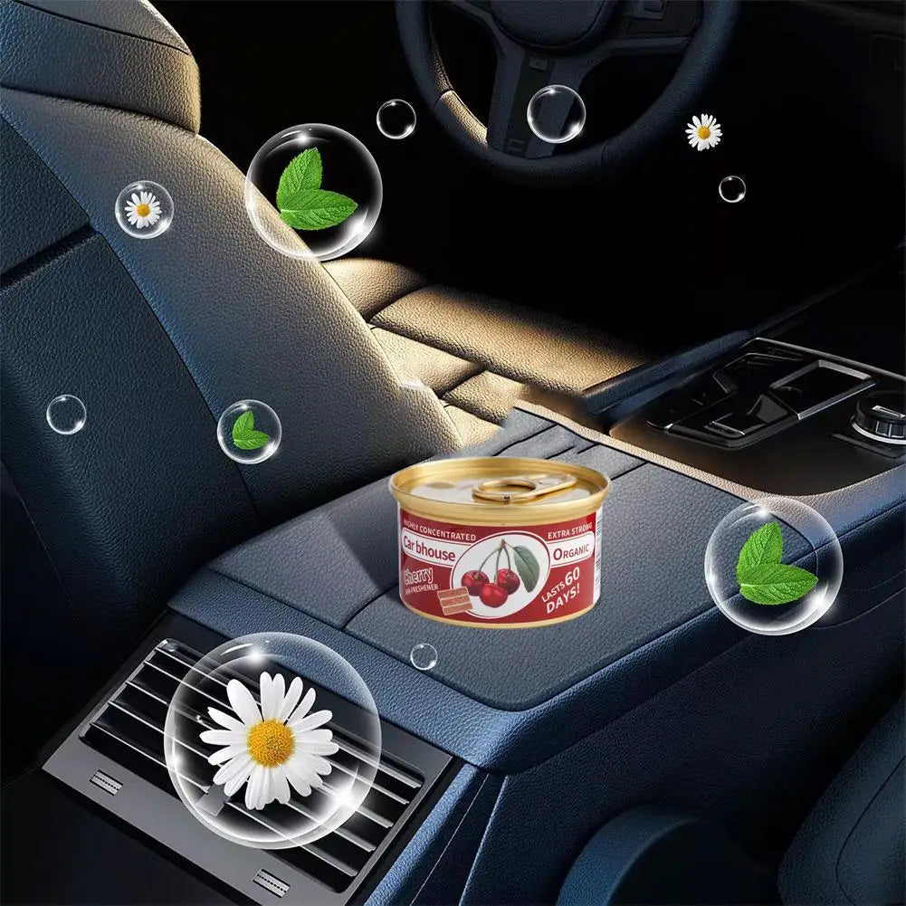Wooden Car Aroma Diffuser New Car Deodorizer Fiber Air Freshener with Canned Coffee Scent Best Seller for Automotive Interior