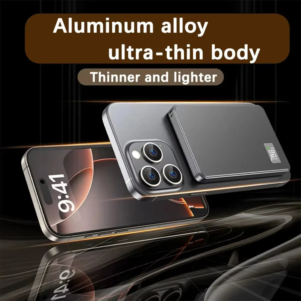500000mAh Wireless Magnetic Power Bank Fast Charging PD22.5W External Battery Portable for Magsafe for iPhone17 Samsung Xiaomi