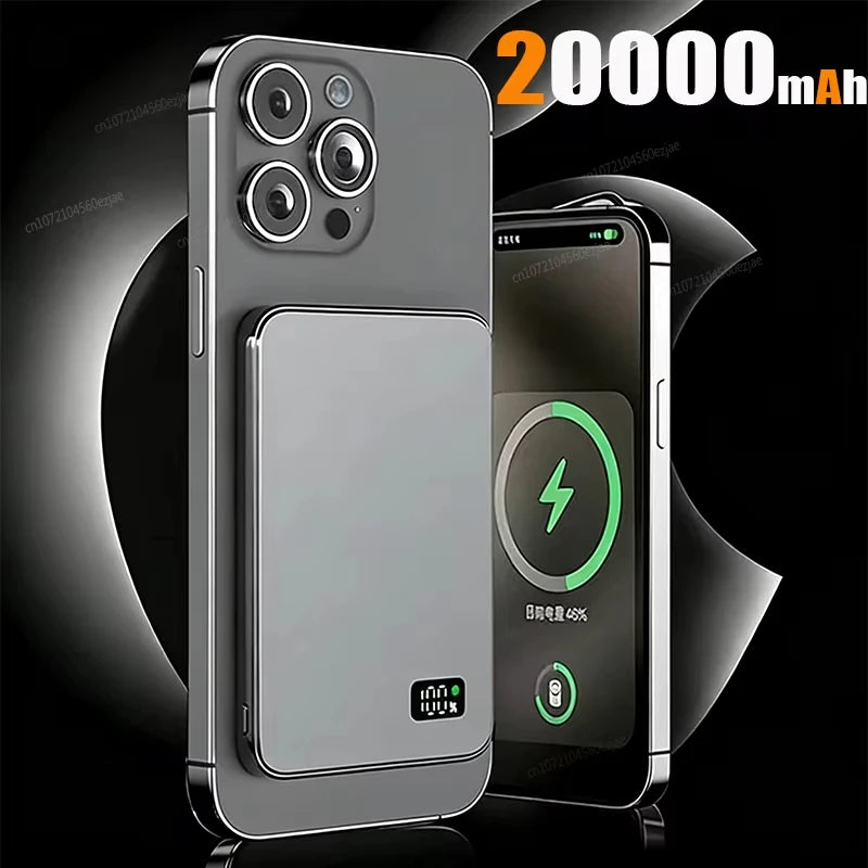 500000mAh Wireless Magnetic Power Bank Fast Charging PD22.5W External Battery Portable for Magsafe for iPhone17 Samsung Xiaomi