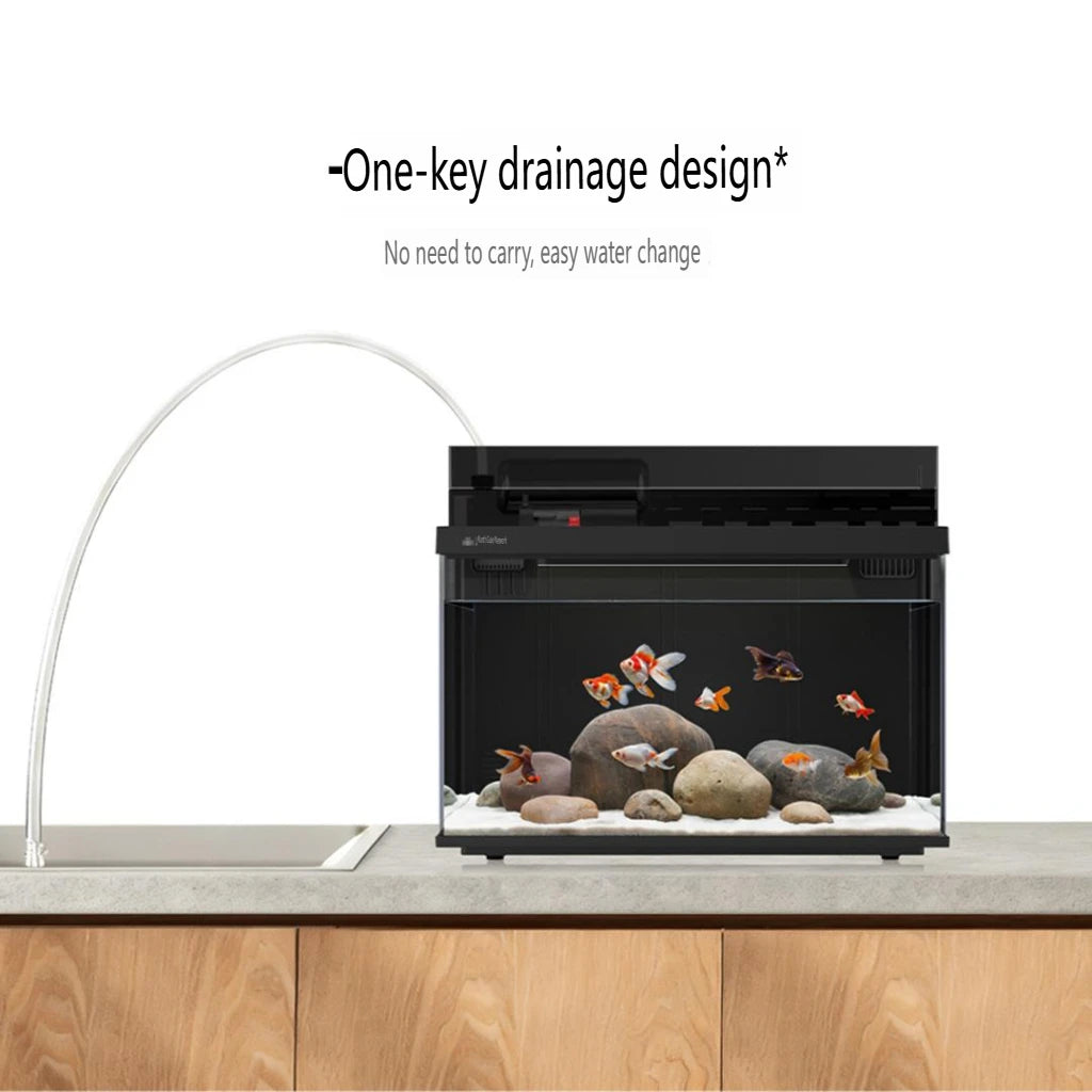 2026 Smart Desktop Fish Tank M1 Ultra 32L Remote Feeding Temperature Monitor Smart RGB Light System Aquarium Tank For MiHome APP