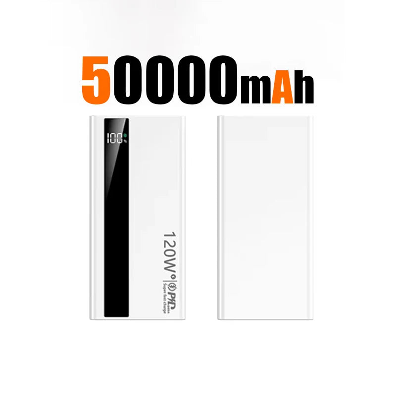 200000mAh Large Capacity PowerBank 120W Super Fast Charging Portable External Battery Powerbank For Iphone Samsung Xiaomi ﻿