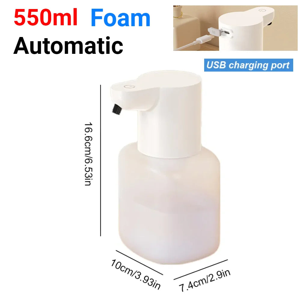 1000ML Automatic/Manual Soap Dispenser Waterproof USB Charging Smart Washing Hand Machine Infrared Sensor for Bathroom Washroom
