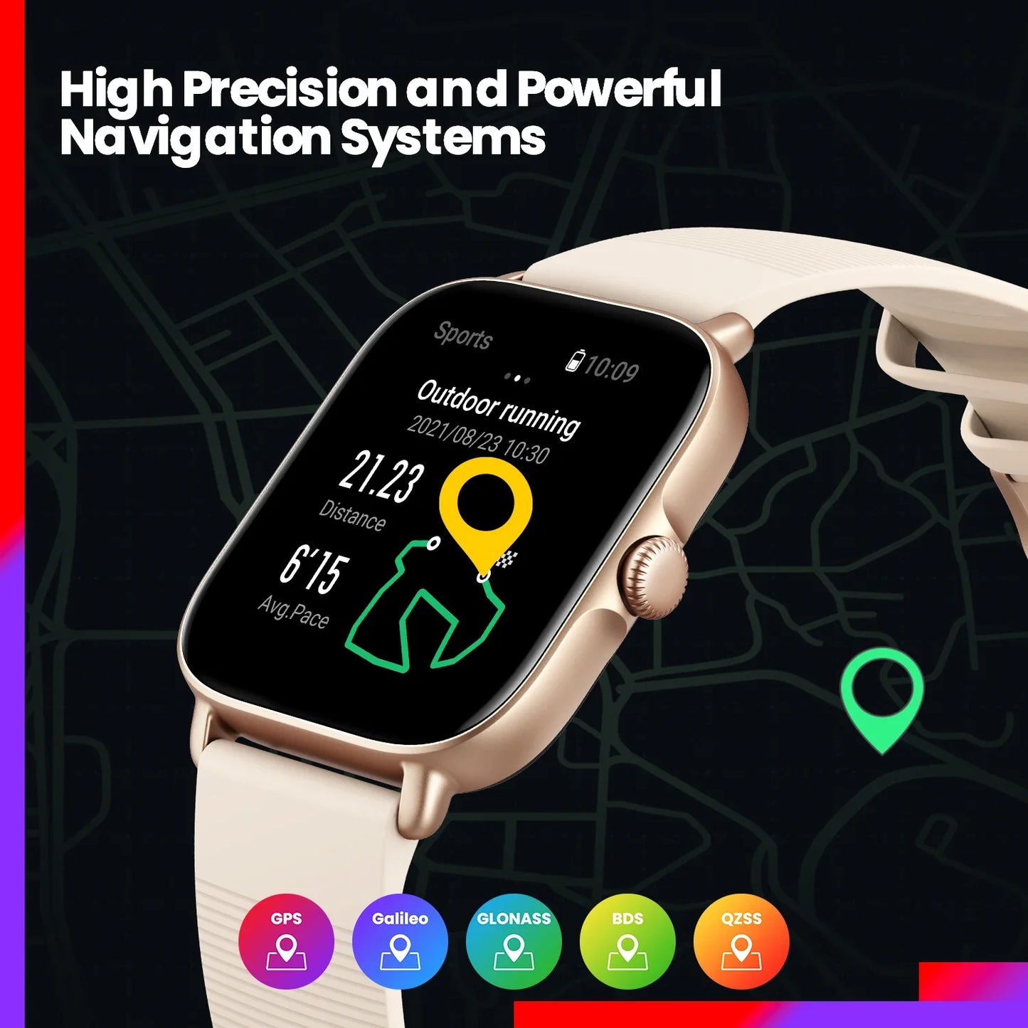 Amazfit GTS 3 Smartwatch  5ATM Waterproof GPS Bluetooth Alexa 1.75'' AMOLED Display Smart Watches For Men Refurbishment Machine
