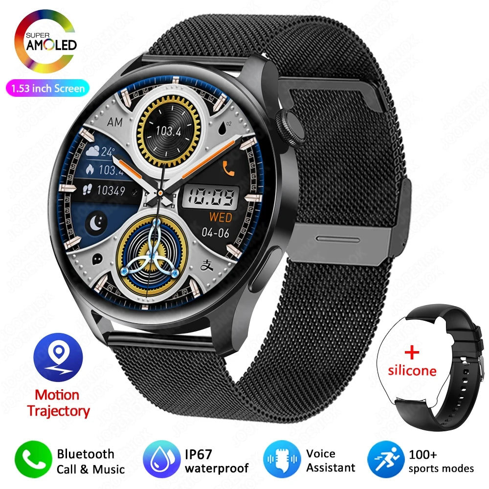 2026 New Smart Watch Men Full Touch Screen Heart Rate Health Monitor Sports Watches Bluetooth Call Smartwatch Man