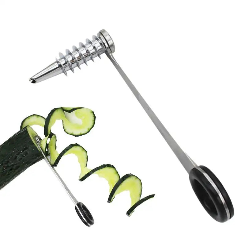 Spiral Slicer Twister Blade Cucumber Curler Salad Twister for Cutting Cucumber Rolls Carrot  Home Kitchen Vegetable Cutter Tool