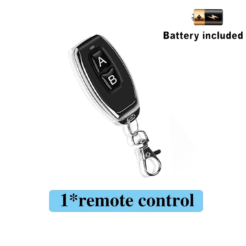 220V Wireless Switch 433MHz Light Remote Control Switch 10A Relay Module Universal Transmitter KeyFob for Smart Home LED Fan DIY