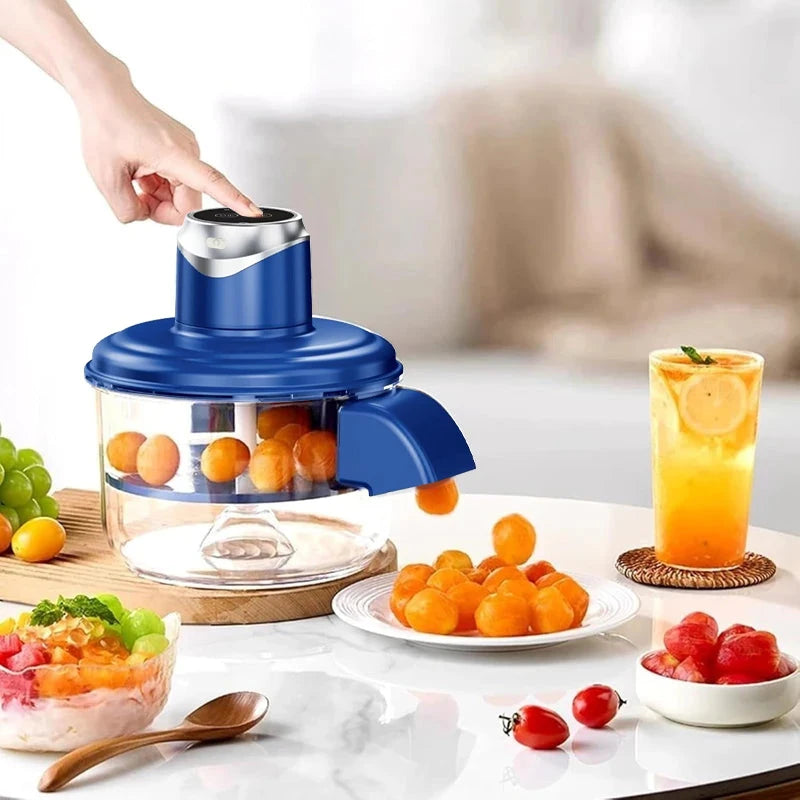 Automatic Electric Fruit Peeler - Multi-Purpose Peeling Machine for Grapes, Cherry Tomatoes, and Garlic, Smart Kitchen Appliance