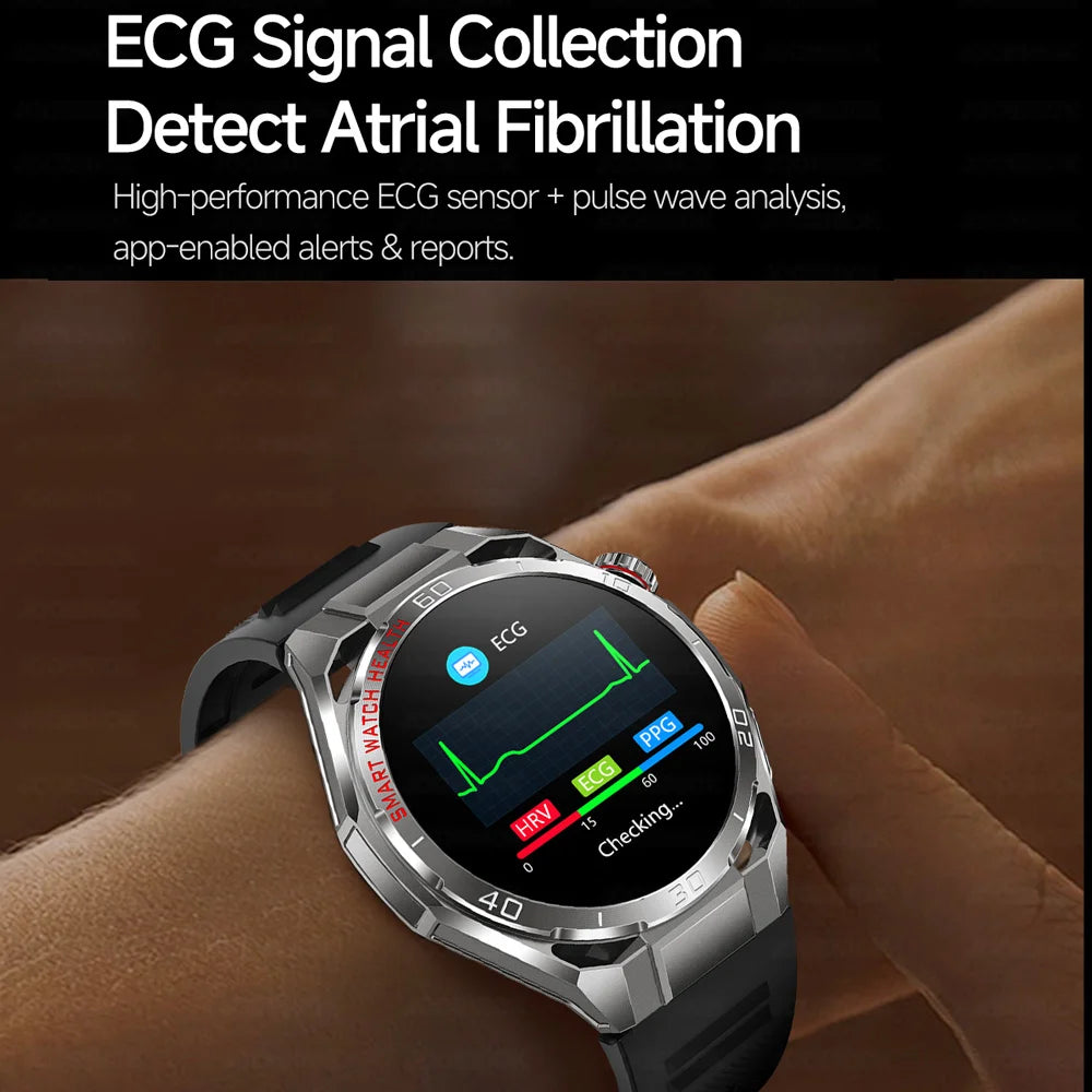 2026 New Accurate Measurement Health Smart Watch Blood Pressure Blood Lipids ECG+PPG Uric Acid BT HD Call Smartwatch Men Women