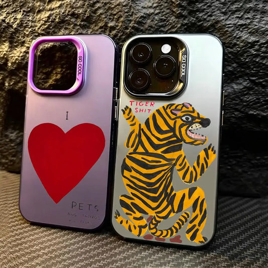 Artist D-David S-Shrigley Phone Case For iPhone 17 16 15 14 13 12 11 Pro Max Matte Laser Aurora Phone Case Shockproof Cover