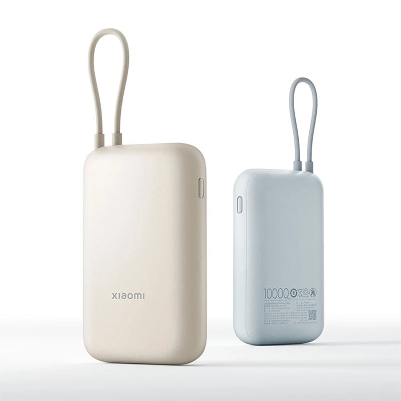 Xiaomi Built In Cable Power Bank 10000mAh 22.5W P15ZM Type-C Two way Fast Charging Mi Powerbank Portable Powerbank For iPhone