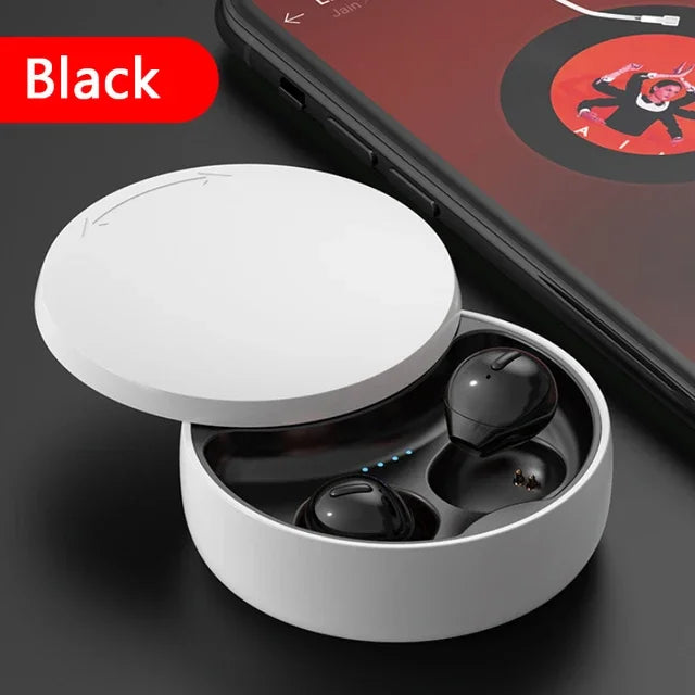 HaaYot New Super Mini Bluetooth Headset Invisible Earbuds Wireless Headphones TWS Buds Earphones for Office Sports Travel Music