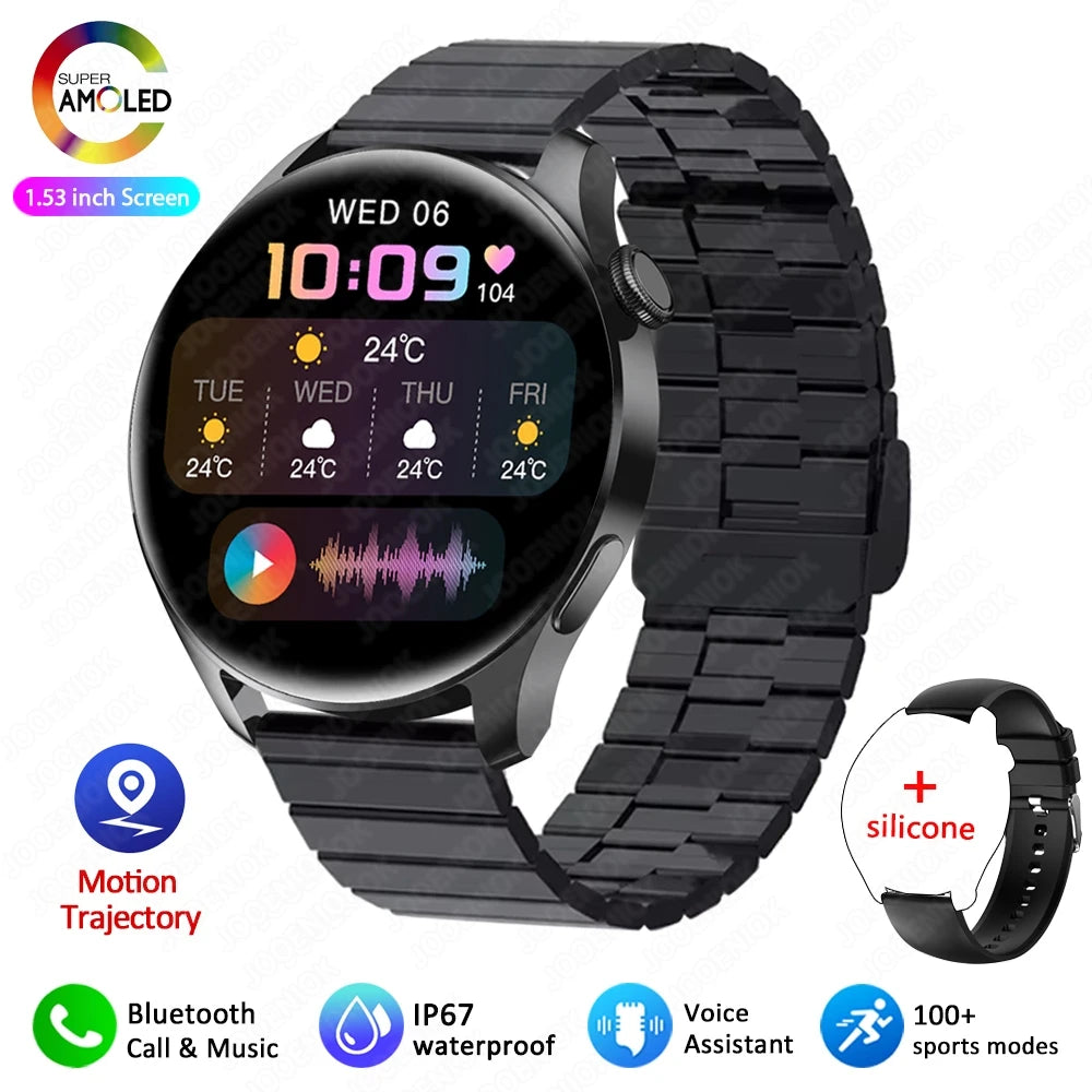 2026 New Smart Watch Men Full Touch Screen Heart Rate Health Monitor Sports Watches Bluetooth Call Smartwatch Man
