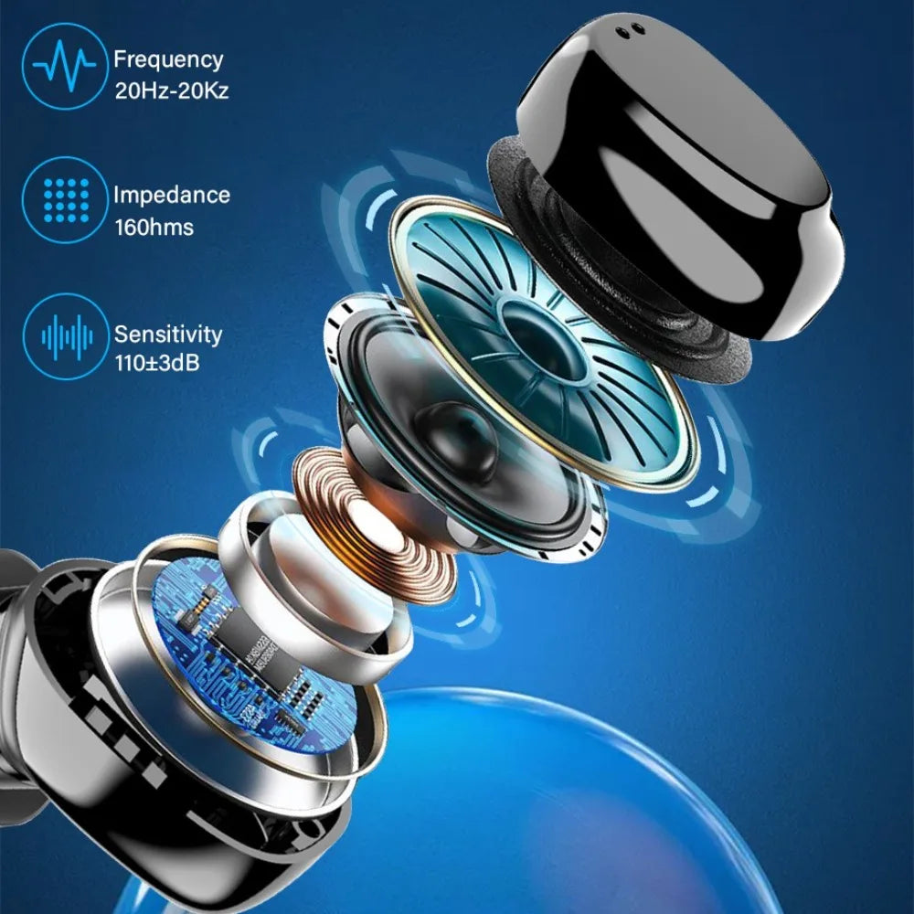 1 PC Bluetooth Earbuds Wireless High-Quality Sound Deep Bass Sports Noise-Canceling Earbuds, Universal for Mobile Phones